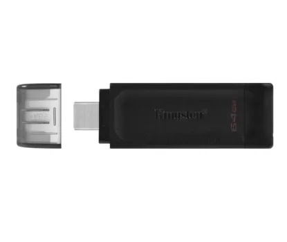 USB накопичувачі Kingston 64Gb DT 70 Type-C USB 3.2 Black