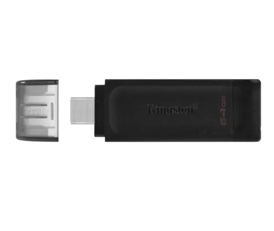 USB накопичувачі Kingston 64Gb DT 70 Type-C USB 3.2 Black