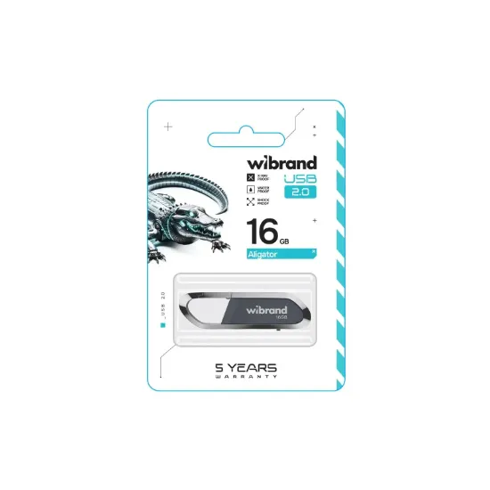 USB накопичувачі Wibrand 16GB Aligator Grey