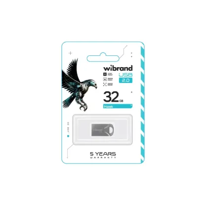 USB накопичувачі Wibrand 32Gb Hawk Silver