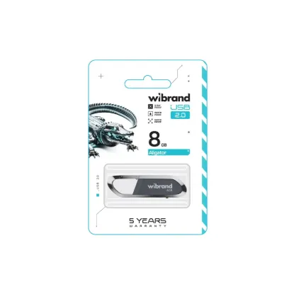 USB накопичувачі Wibrand 8GB Aligator Grey