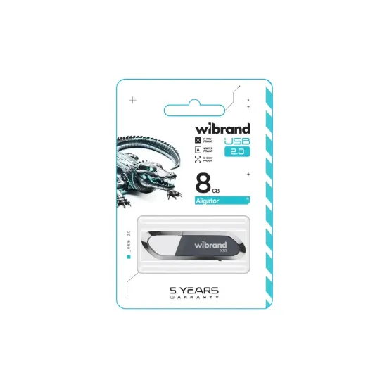 USB накопичувачі Wibrand 8GB Aligator Grey