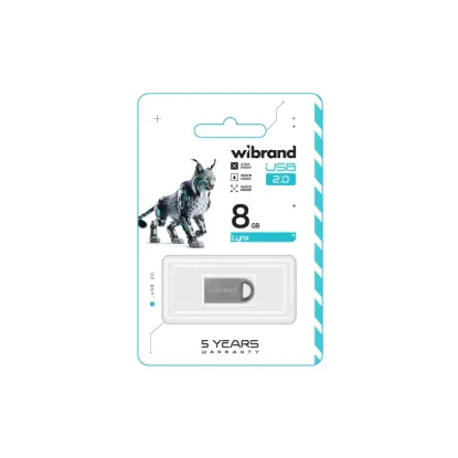 USB накопичувачі Wibrand 8Gb Iynx Silver