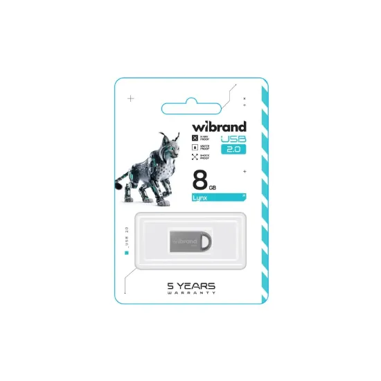 USB накопичувачі Wibrand 8Gb Iynx Silver