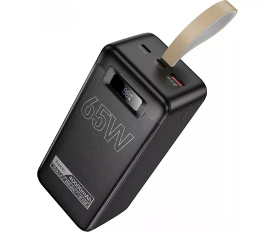 Зовнішні батареї Hoco 40000mAh 65W 1xUSB/2xType-C DB82 Black