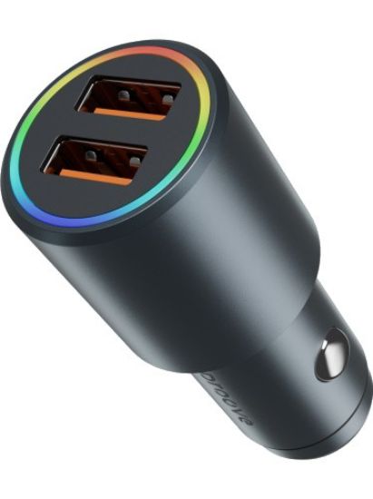 Зарядка 12V Proove Double Energy Car Charger 36W Metal Gray
