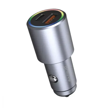 Зарядка 12V Proove Double Energy Plus Car Charger 53W Metal Gray