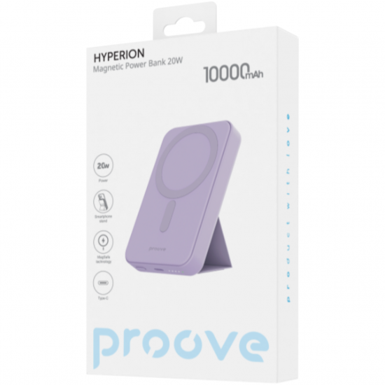 Зовнішні батареї Proove 10000mAh 20W Hyperion Magnetic Purple