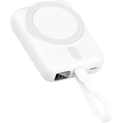 Зовнішні батареї Proove 10000mAh 22.5W Neutron Magnetic Silver White