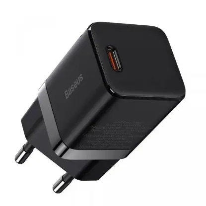 Зарядка 220V Baseus GaN3 Fast Charger 1C 30W EU Black