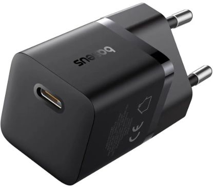 Зарядка 220V Baseus GaN5 Fast Charger (mini) 1C 20W EU Black