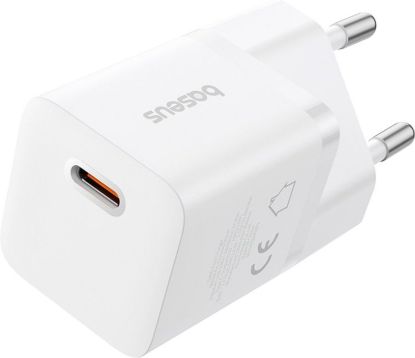 Зарядка 220V Baseus GaN5 Fast Charger (mini) 1C 25W EU White