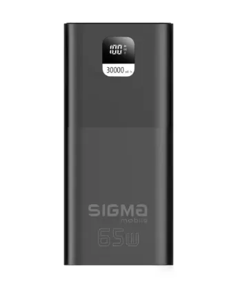 Зовнішні батареї Sigma 30000 mAh PD65W X-power SI30A6QLX Black