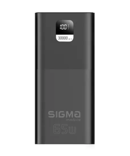 Зовнішні батареї Sigma 30000 mAh PD65W X-power SI30A6QLX Black
