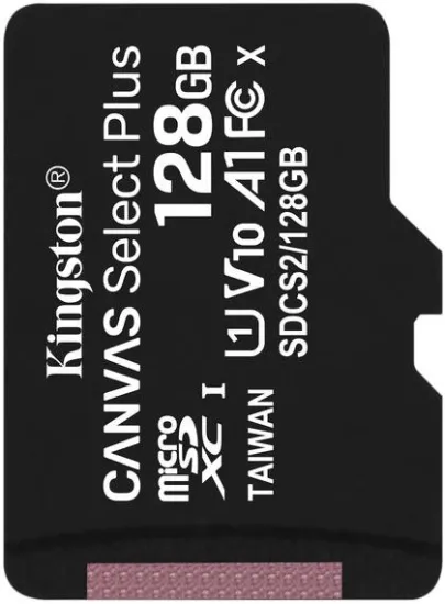 Карта памяті Kingston microSDXC 128Gb Canvas Select Plus C10 UHS-I U1 A1 R100mB/s