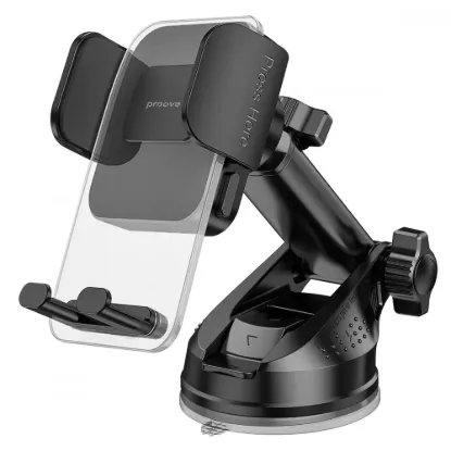 Автотримачі Proove Crystal Clamp Plus Suction Type Car Mount Black
