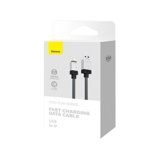 Кабелі Baseus Lightning 2.4A 1.0m Coolplay CAKW000401 Black