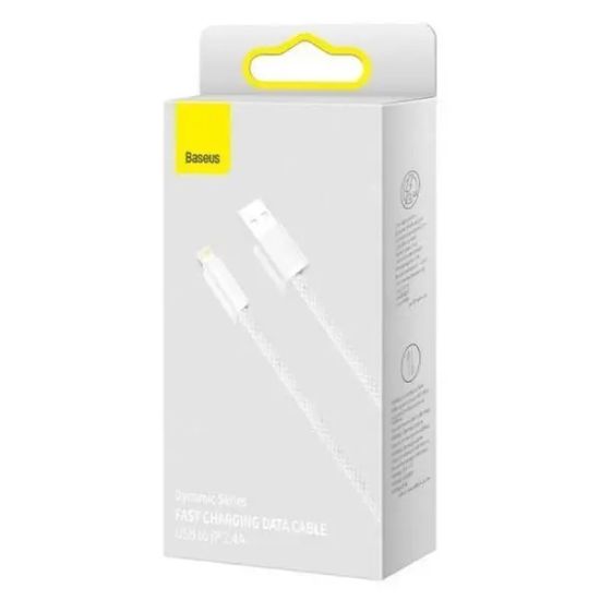 Кабелі Baseus Lightning 2.4A 1.0m Dynamic CALD000402 White