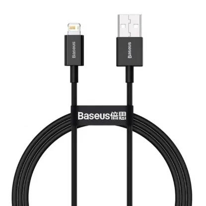 Кабелі Baseus Lightning 2.4A 1.0m Superior CALYS-A01 Black