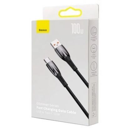 Кабелі Baseus Type-C 100W 1.0m Glimmer CADH000401 Black