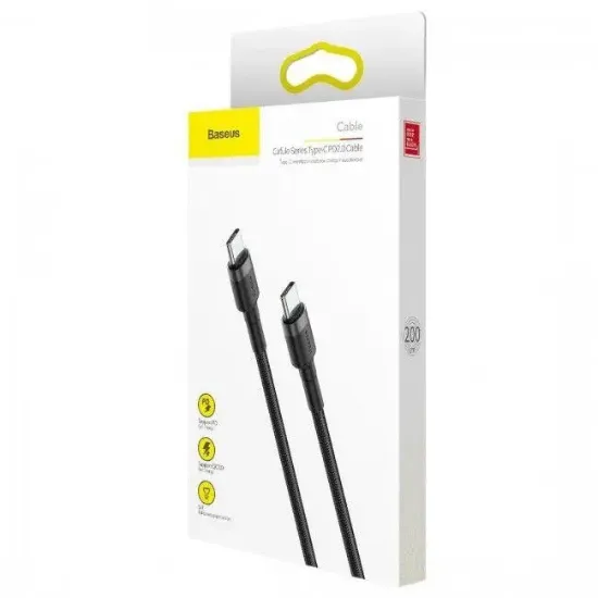 Кабелі Baseus Type-C 3.0A 1.0m Cafule CATKLF-BG1 Black Gray