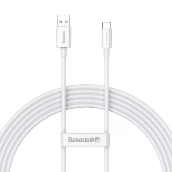 Кабелі Baseus Type-C 65W 1.0m Superior Supervooc CAYS000902 White