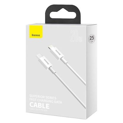 Кабелі Baseus Type-C 65W 2.0m Superior Supervooc CAYS001002 White