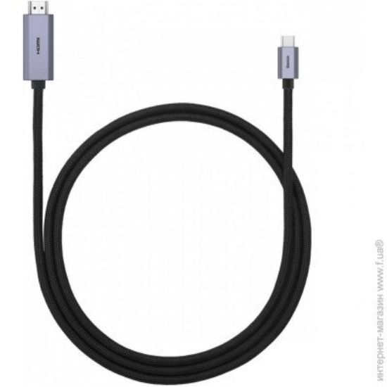 Кабелі Baseus Type-C to HDMI 4K Adapter Cable 1.0m High Definition Black
