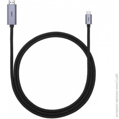 Кабелі Baseus Type-C to HDMI 4K Adapter Cable 2.0m High Definition Black