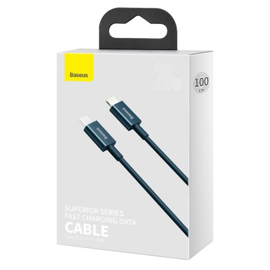 Кабелі Baseus Type-C to Lightning PD 20W 1.0m Superior CATLYS-A03 Blue