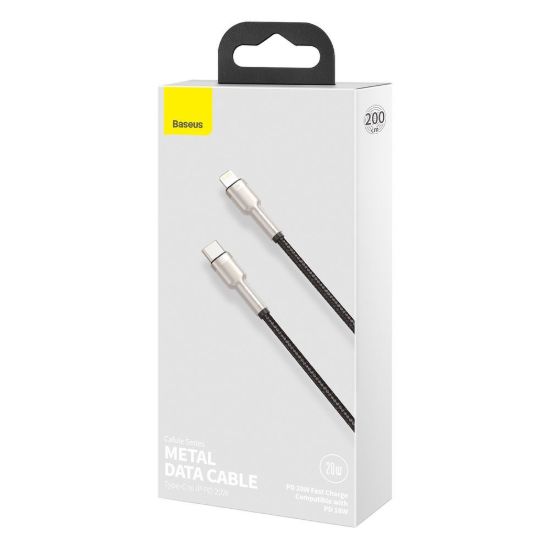 Кабелі Baseus Type-C to Lightning PD20W 2.0m Cafule Metal CATLJK-B06 Green
