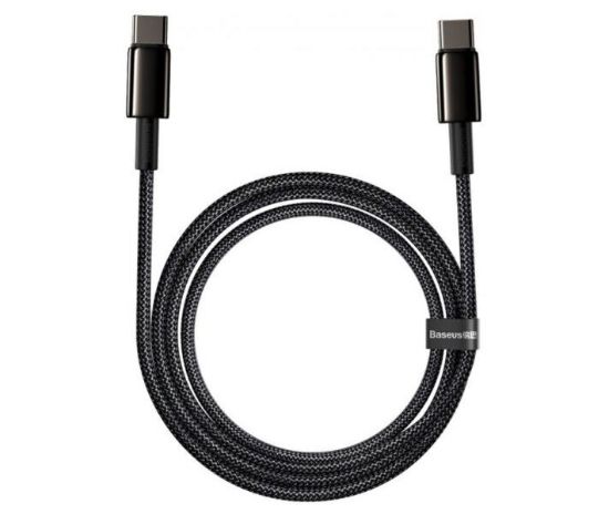 Кабелі Baseus Type-C to Type-C 100W 1.0m Coolplay CAKW000201 Black