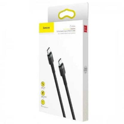 Кабелі Baseus Type-C to Type-C 3.0A 2.0m Cafule PD QC3.0 CATKLF-HG1 Black