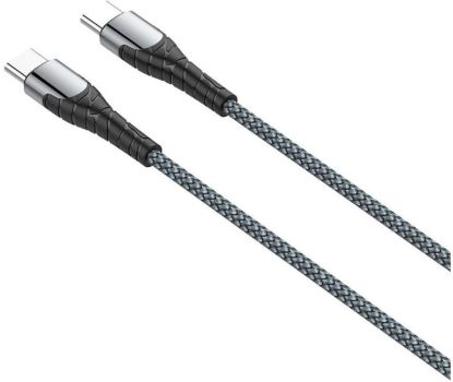 Кабелі ColorWay Type-C to Type-C PD65W 1.0m CW-CBPDCC040-GR Grey