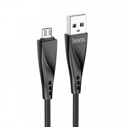 Кабелі HOCO DU16 microUSB 2.4A 1.0m Black