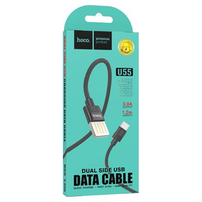 Кабелі HOCO U55 Type-C 3.0A 1.2m Black