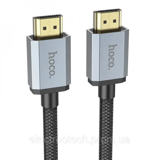 Кабелі HOCO US03 HDTV 2.1 Male to 8K ultra HD 3.0m Black