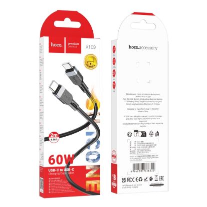 Кабелі HOCO X109 Type-C 3.0A 1.0m Black