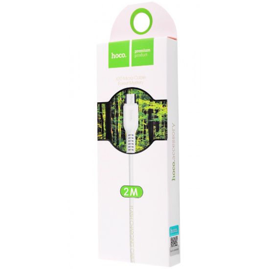 Кабелі HOCO X20 microUSB 3.0m White