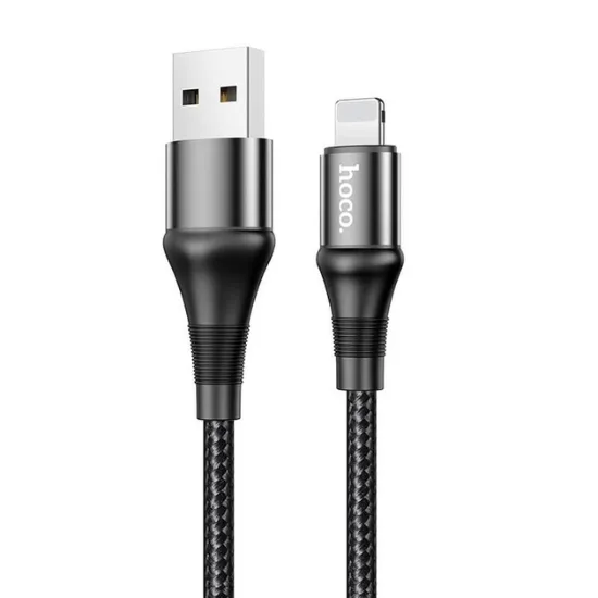 Кабелі HOCO X50 Lightning 2.4A 1.0m Black
