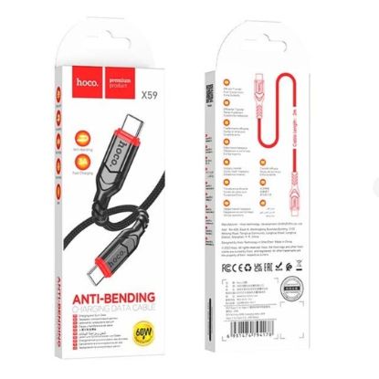 Кабелі HOCO X59 Type-C to Lightning 20W 3.0A 1.0m Black