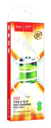 Кабелі HOCO X83 Type-C to Lightning PD20W 1.0m White