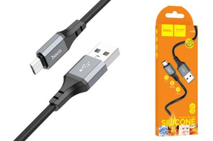 Кабелі HOCO X86 microUSB 2.4A 1.0m Black