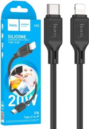 Кабелі HOCO X90 Type-C to Lightning 20W 3.0A 1.0m Black