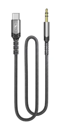 Кабелі SkyDolphin AUX Type-C to 3.5mm 1.0m SR29 Black
