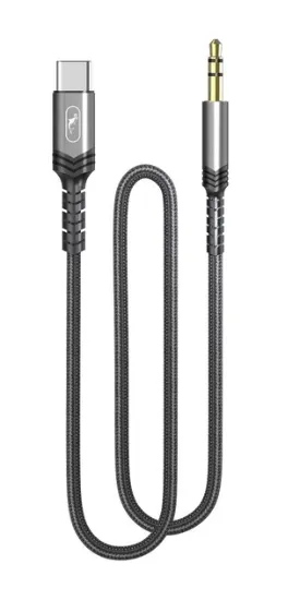 Кабелі SkyDolphin AUX Type-C to 3.5mm 1.0m SR29 Black