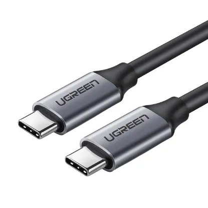 Кабелі Ugreen Type-C to Type-C Round Cable Aluminum Shell Nickel Plating (50123)