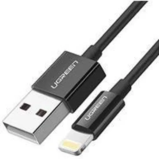 Кабелі Ugreen USB to Lightning Cable Nickel Plating ABS Shell 1m Black (80822)