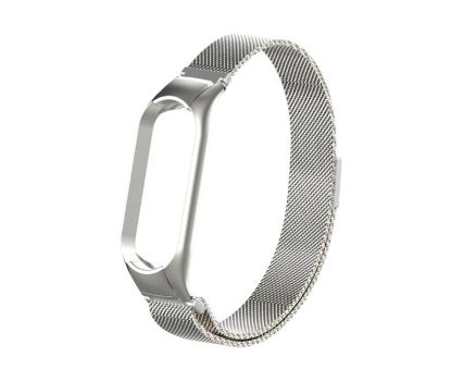 Ремінець до фітнес браслета Xiaomi Mi Band 4 Milan Vintage Weaving Silver