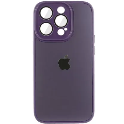 Чохли iPhone TPU+Class Sapphire iPhone 13 Pro Midnight Deep Purple
